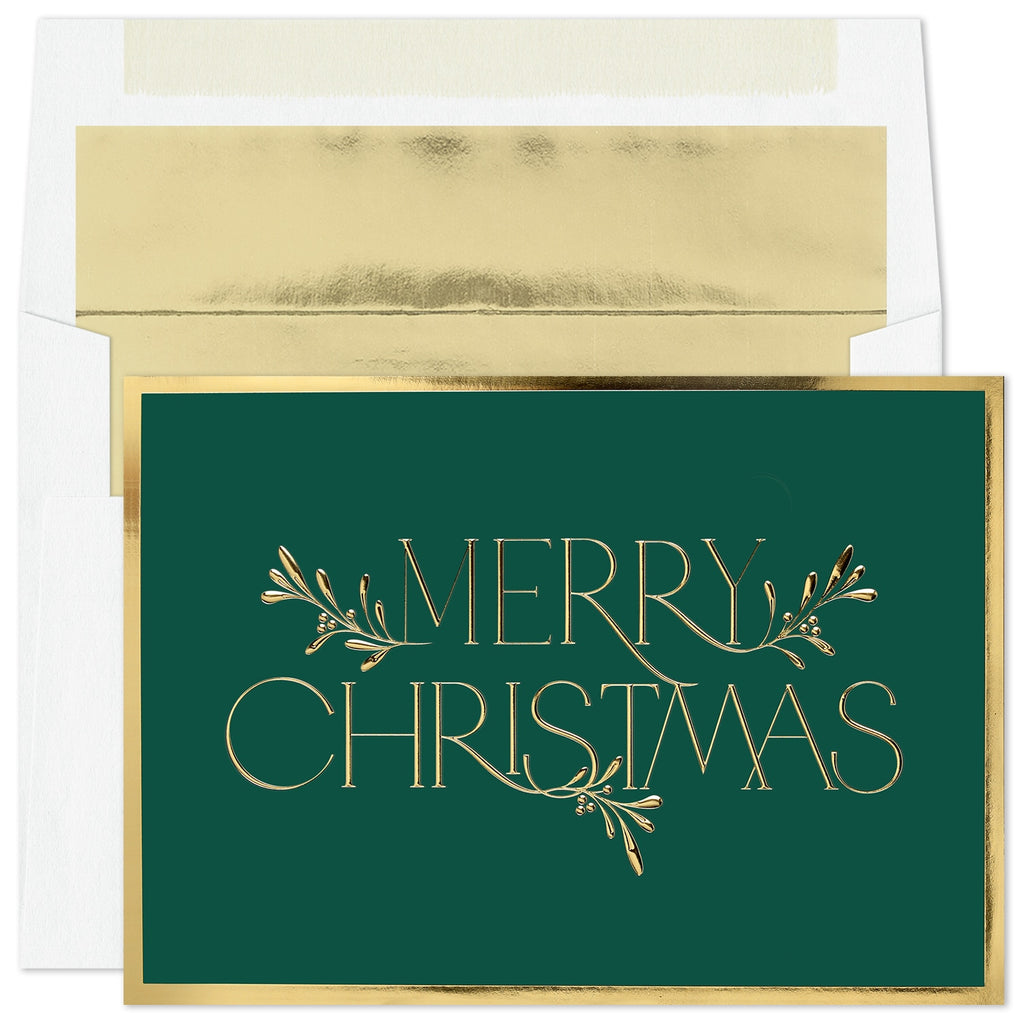 16CT MERRY CHRISTMAS GOLD BOX