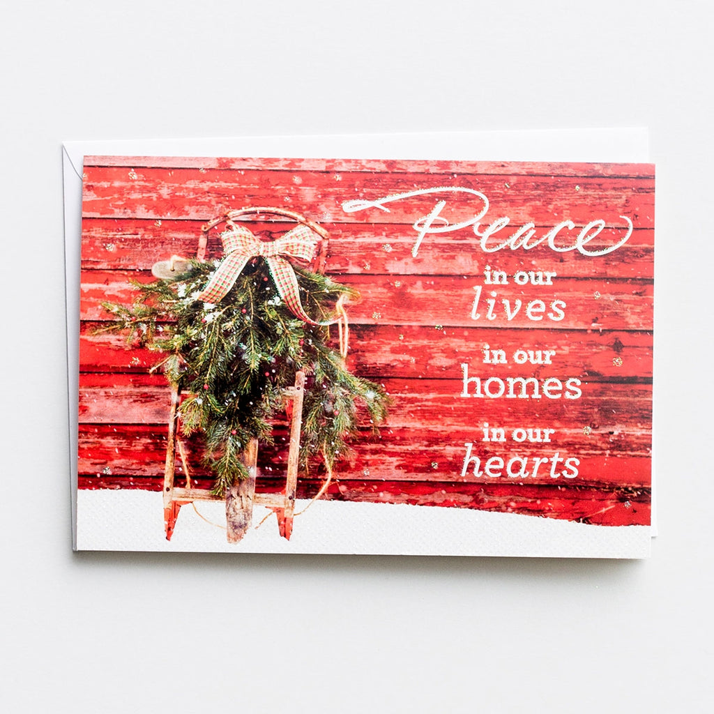 PEACE IN OUR HEARTS BOXED CARD