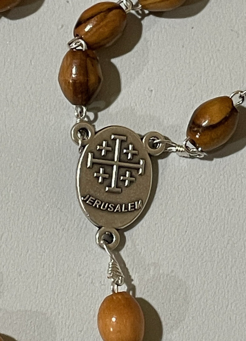 RCIA OLIVEWOOD ROSARY/BOX