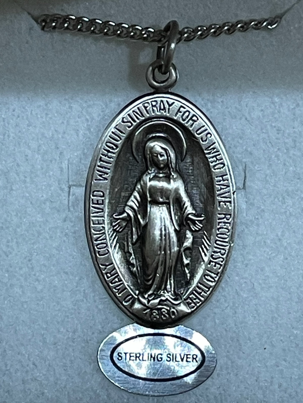 SS LARGE MIRACULOUS MEDAL 24"
