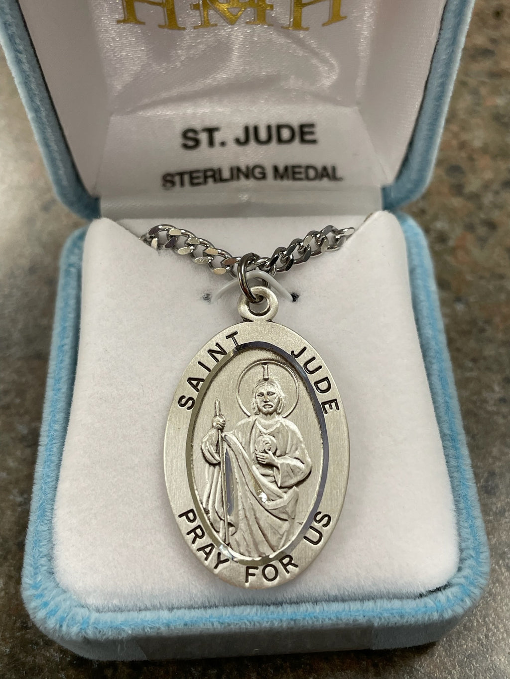 SS ST JUDE OVAL MEDAL 24"