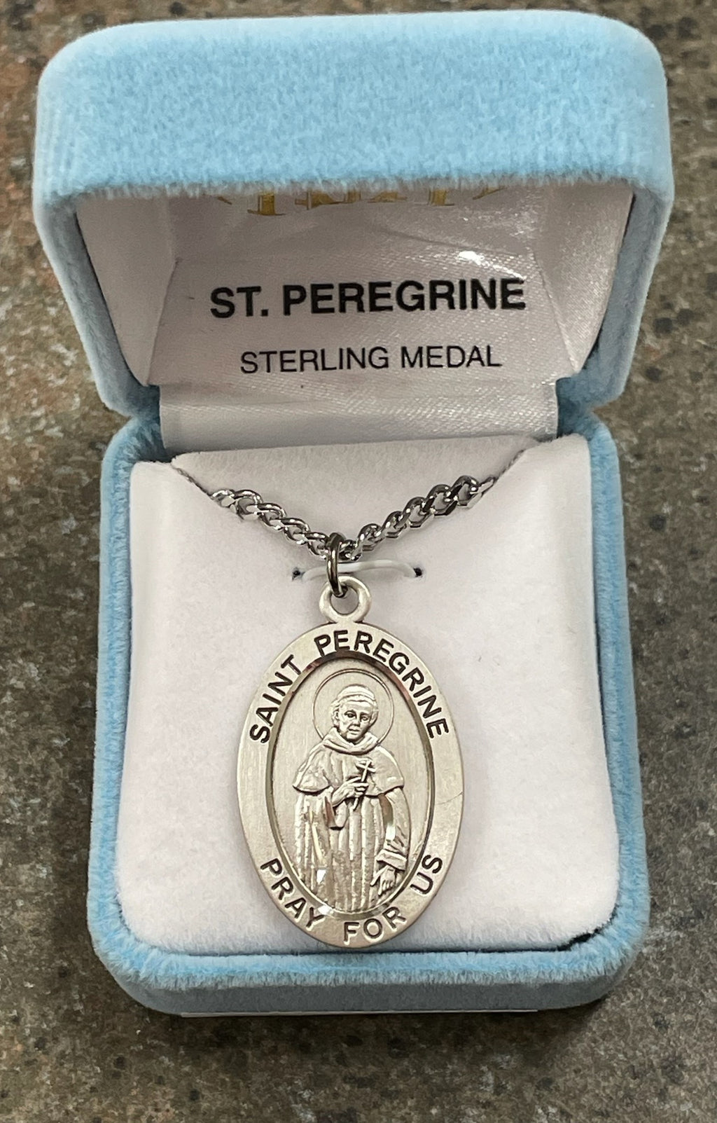 SS ST PEREGRINE OVAL MEDAL 24"
