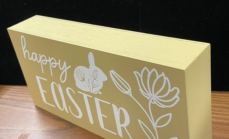 LARGE EASTER BLOCK YELLOW