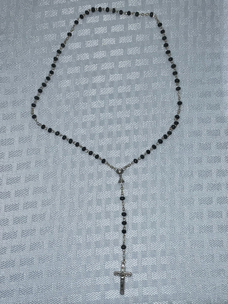 5MM BLACK GLASS COMMUNION ROS