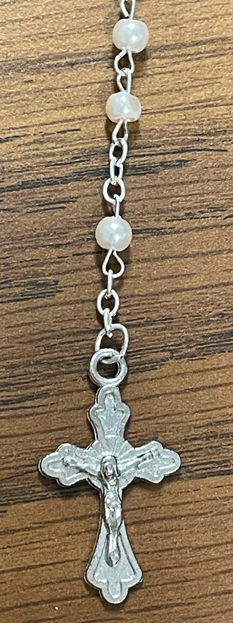 PINK PEARL COMMMUNION ROSARY