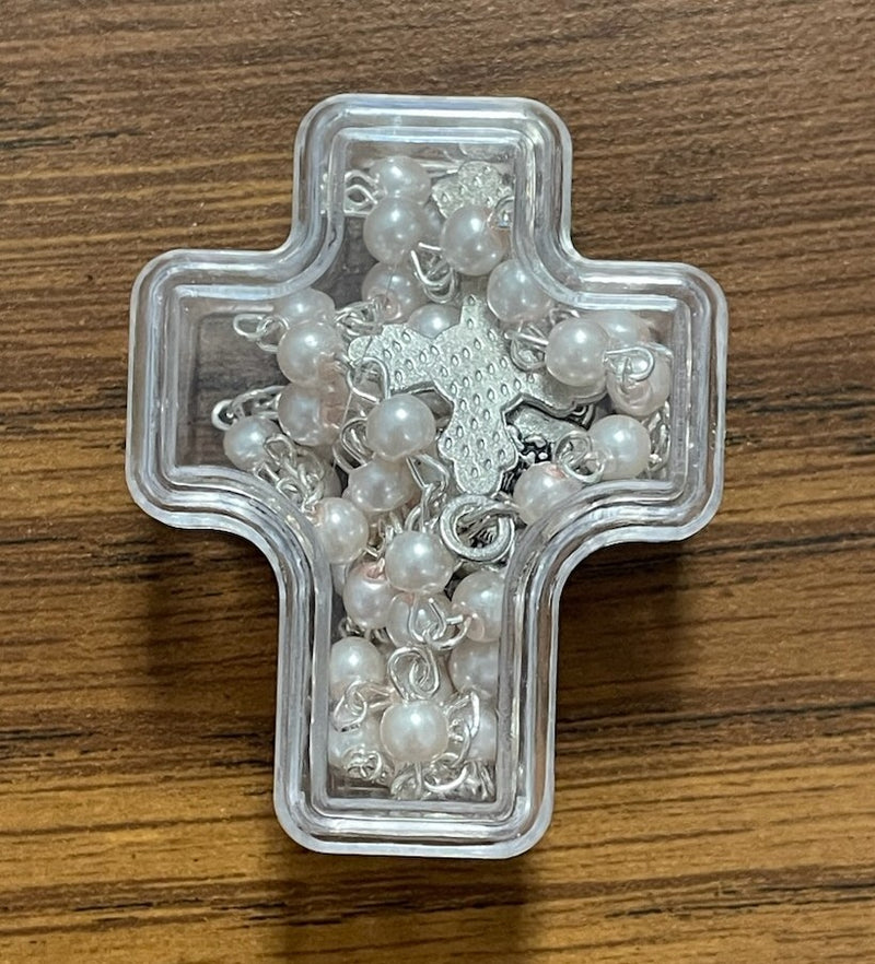 PINK PEARL COMMMUNION ROSARY