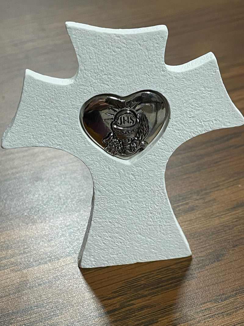 COMMUNION WHITE CROSS CHALICE