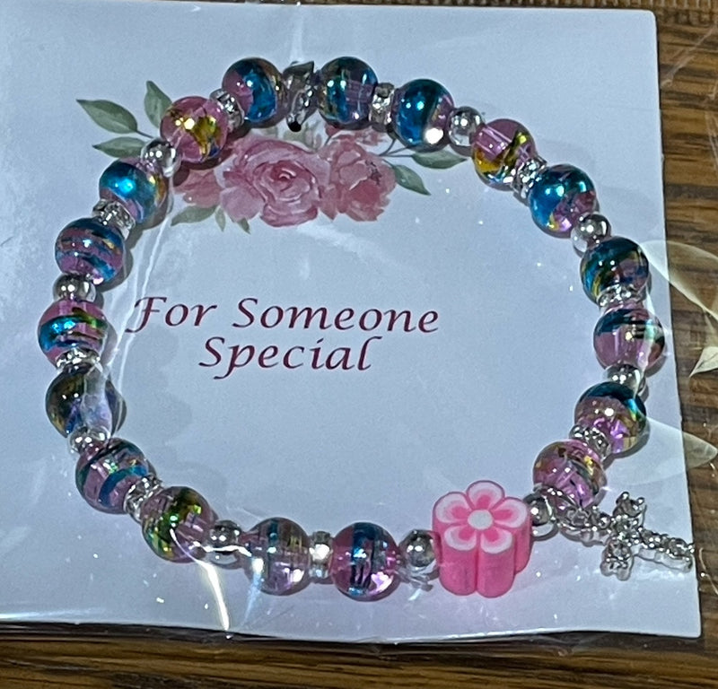 MULTI PINK STRETCH BRACELET