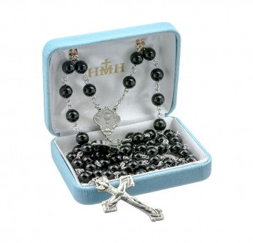 ROUND ONYX BEAD RCIA ROSARY