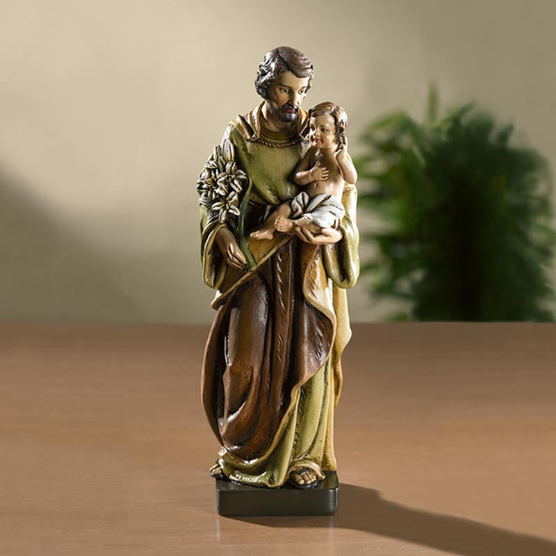ST JOSEPH W/ CHILD JESUS 8"