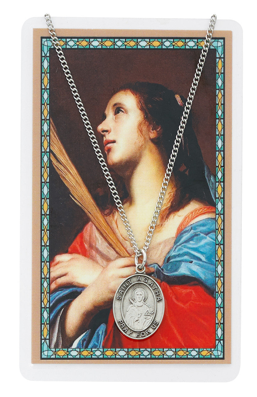 ST AGATHA PRAYER CARD SET