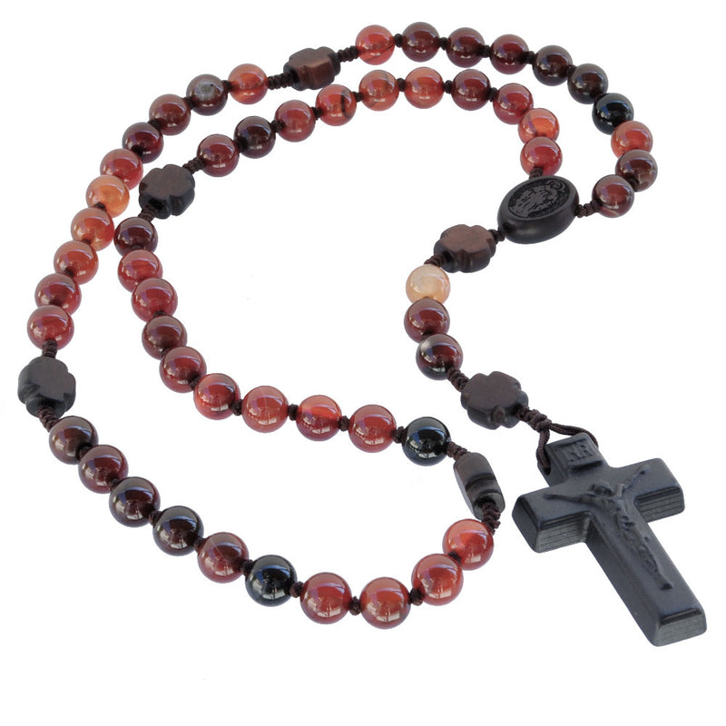 8MM AGATE GEMSTONE ROSARY