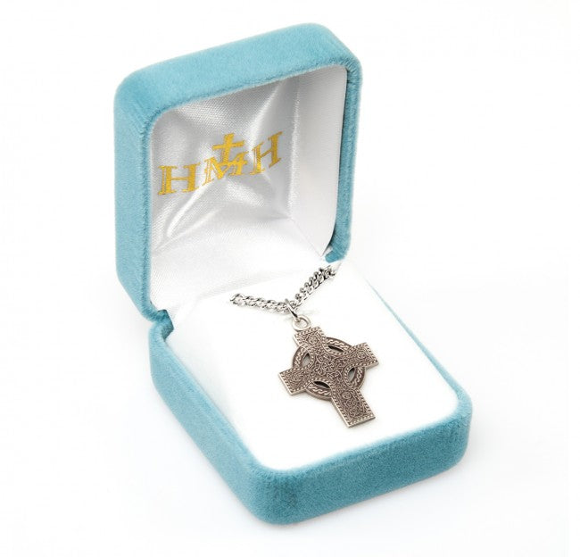 SS IONA CELTIC KNOT CROSS 24"