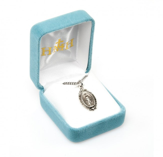 SS SCROLL MIRACULOUS OVAL 18"