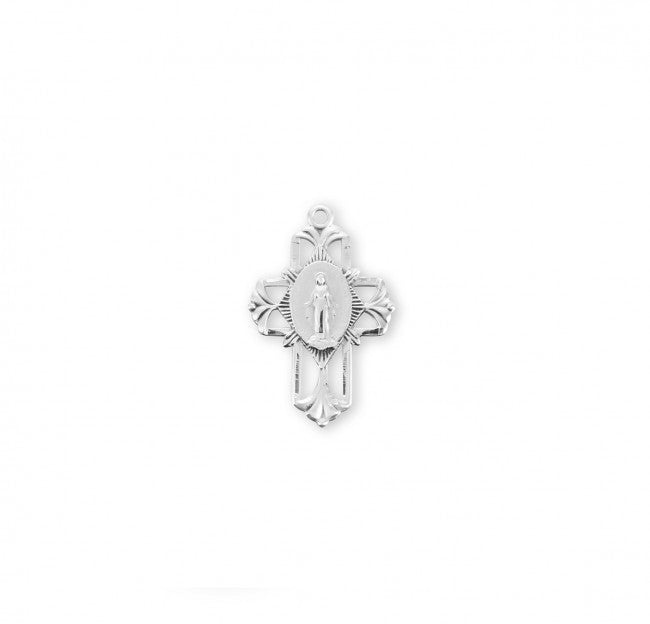 SS PIERCED MIRACULOUS CROSS