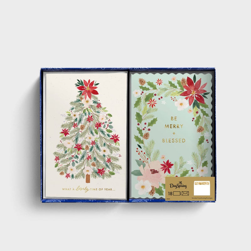 18CT BE MERRY LOVELY TIME BOX