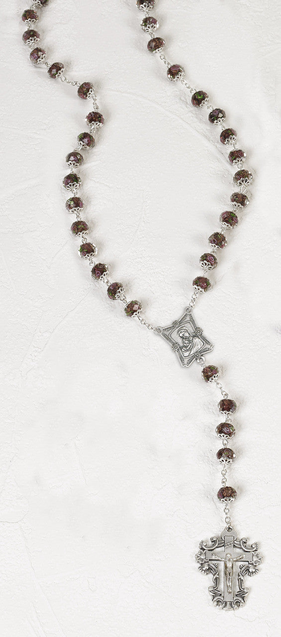 LT PURPLE CRYSTAL W/PAINTED