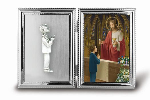 BOY STANDING PICTURE FRAME