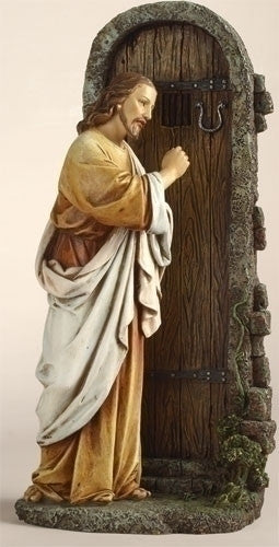 JESUS KNOCK AT DOOR/11" RESIN