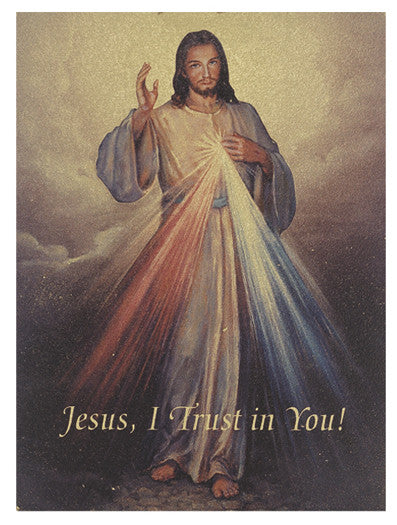 DIVINE MERCY SMALL PLAQUE