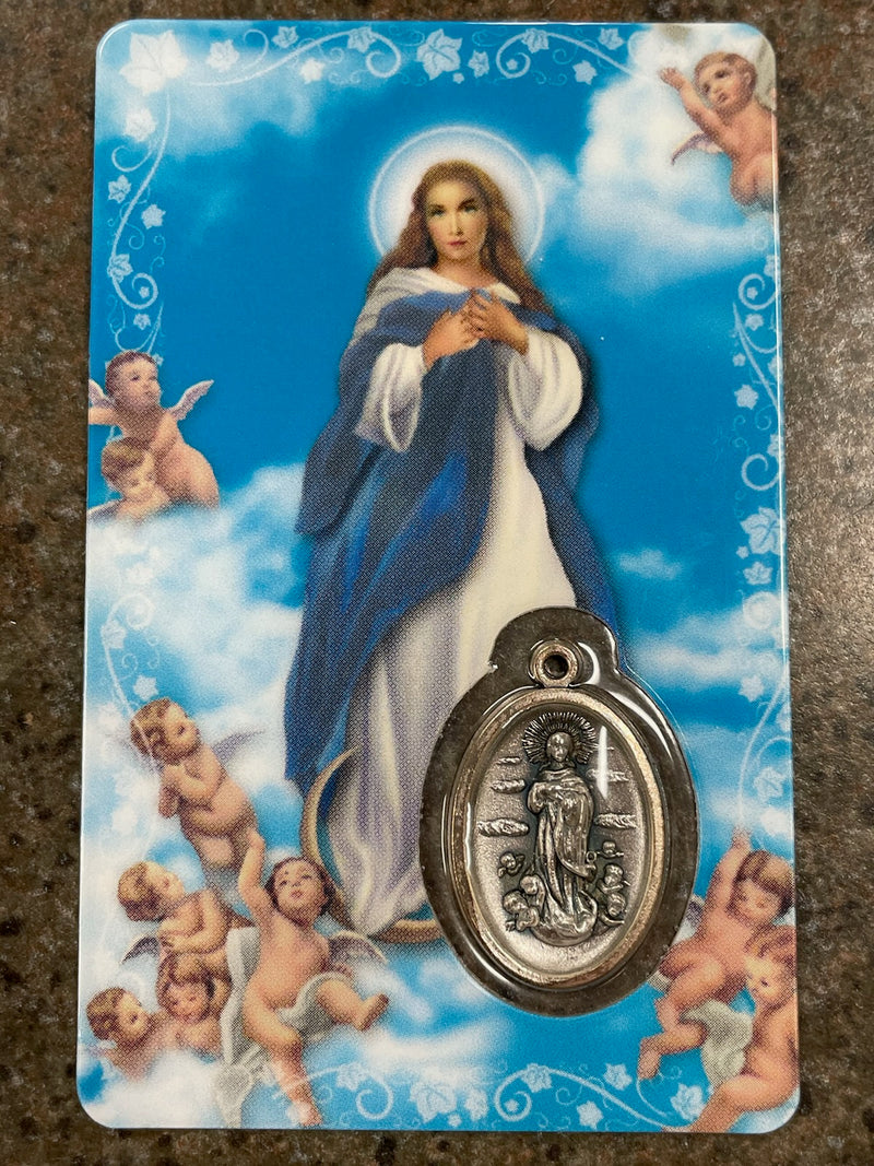 IMMACULATE CONCEPTION CARD W/