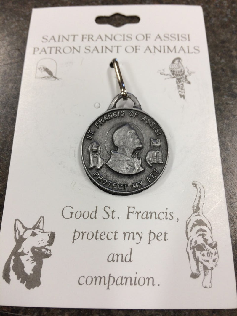 PET MEDAL-ST FRANCIS/CARDED L