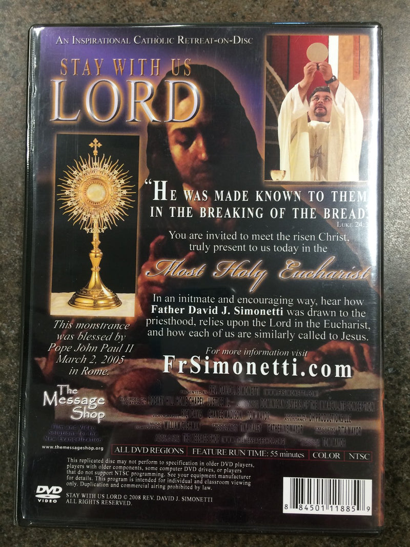 STAY WITH US LORD DVD