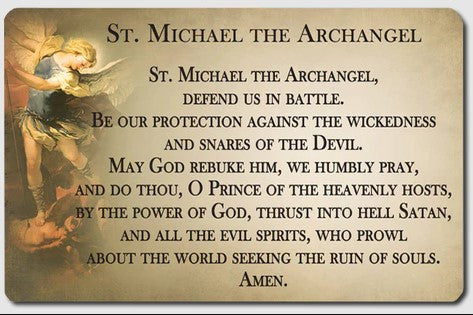 ST MICHAEL THE ARCHANGEL CARD