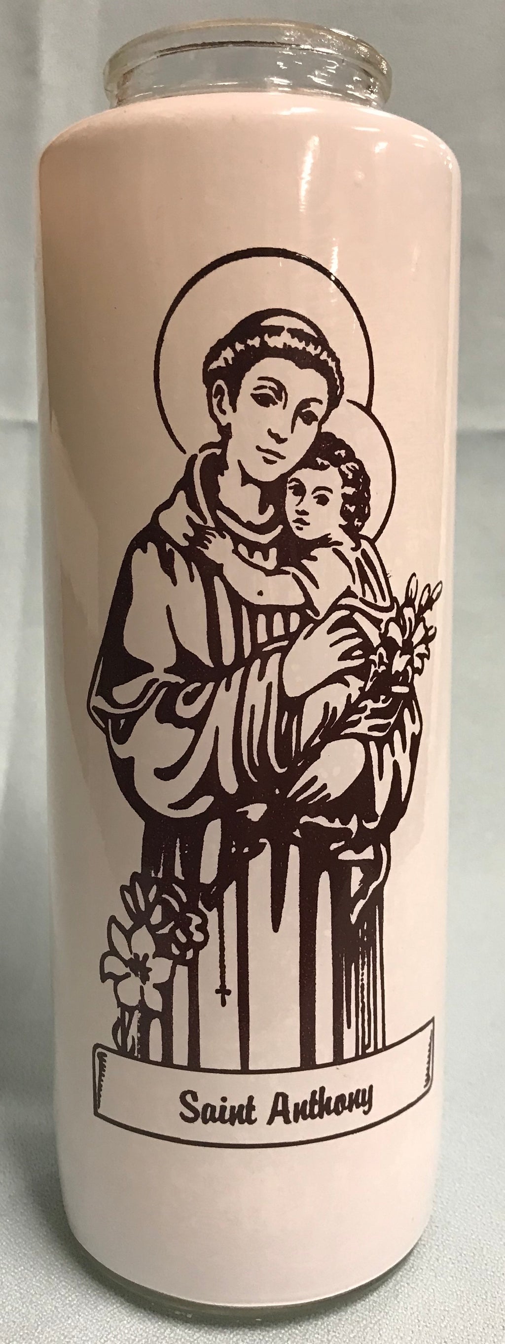 6-DAY GLASS ST ANTHONY CANDLE
