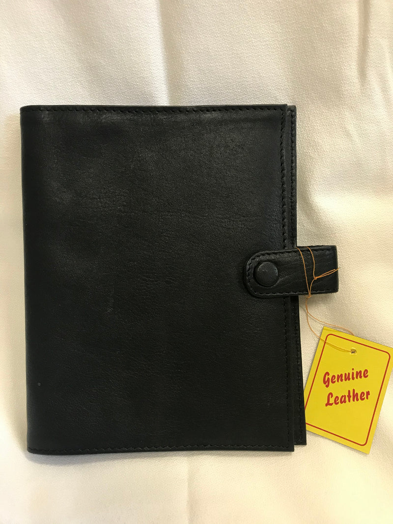 BLACK LEATHER BIBLE COVER