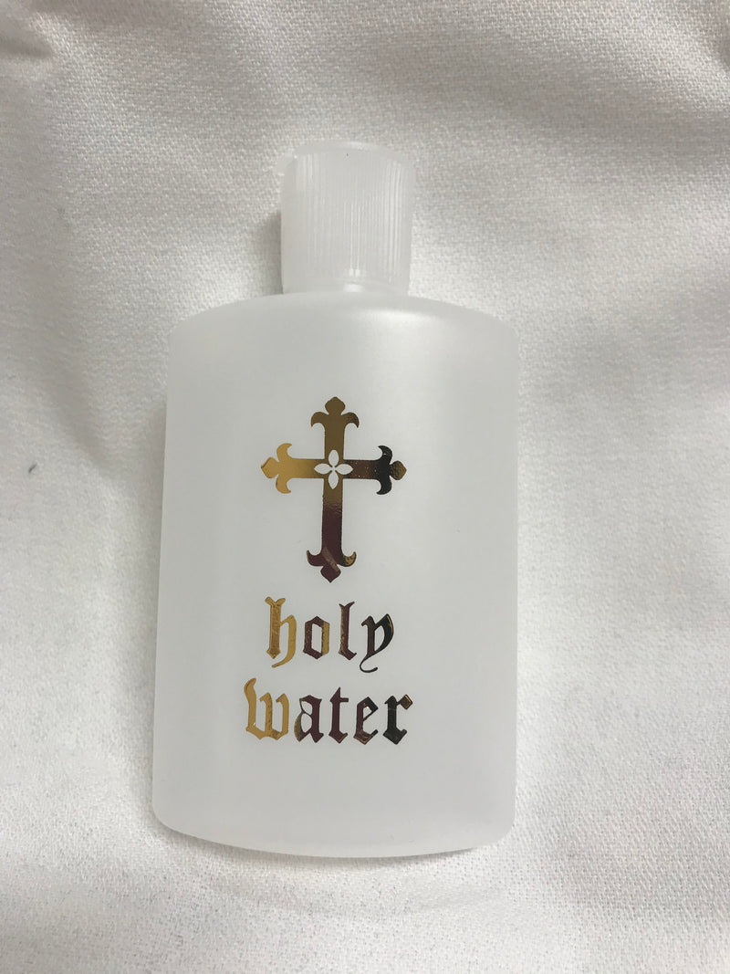 HOLY WATER BOTTLE/ 4OZ PLASTIC