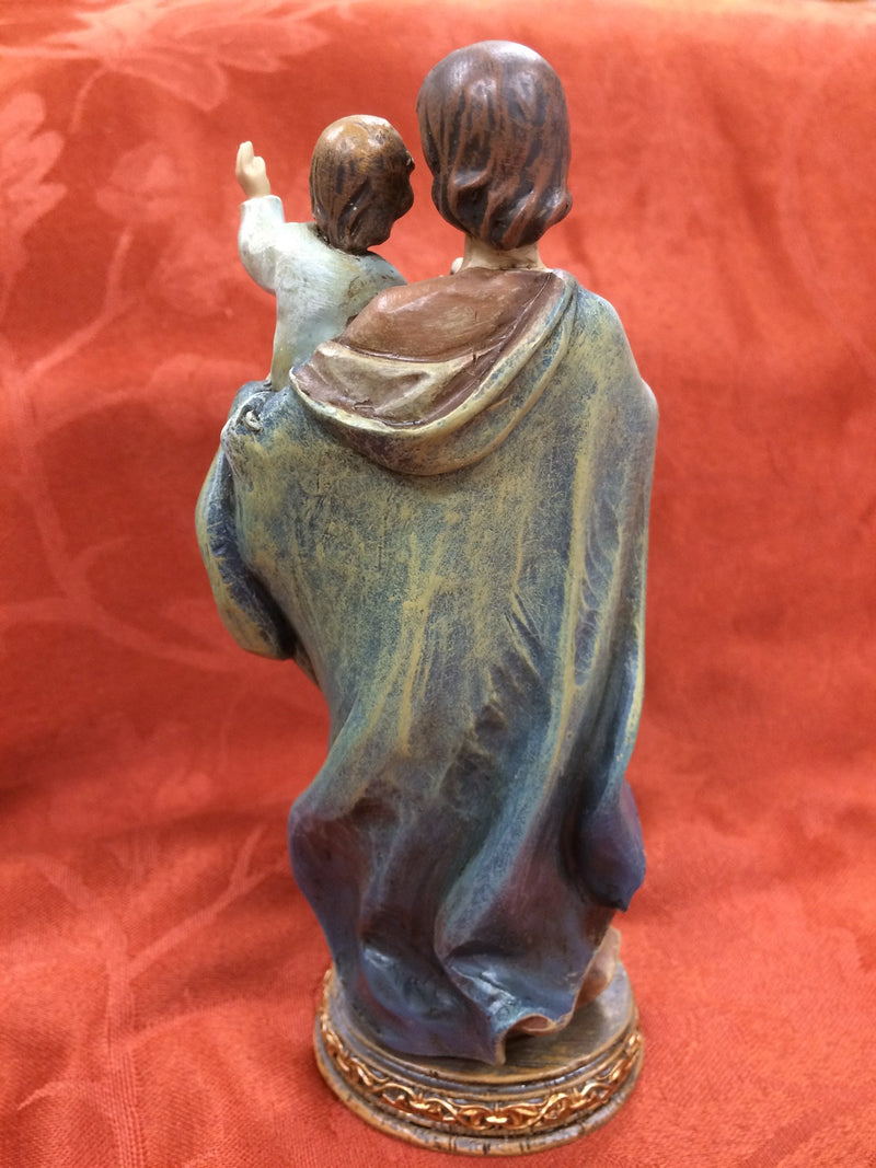 ST JOSEPH WITH CHILD 6" STATUE