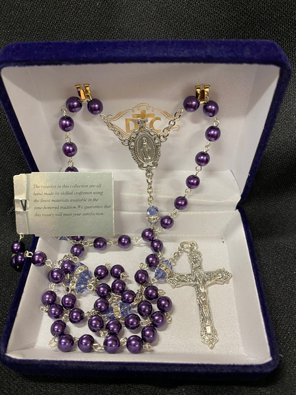 ROSARY TANZANITE PEARL