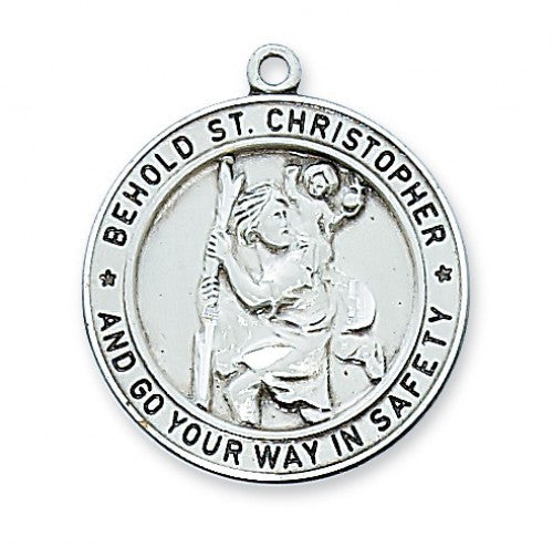 SS ST CHRISTOPHER 24" CHAIN