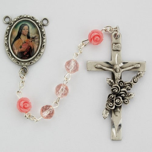 PINK ST. THERESE ROSARY