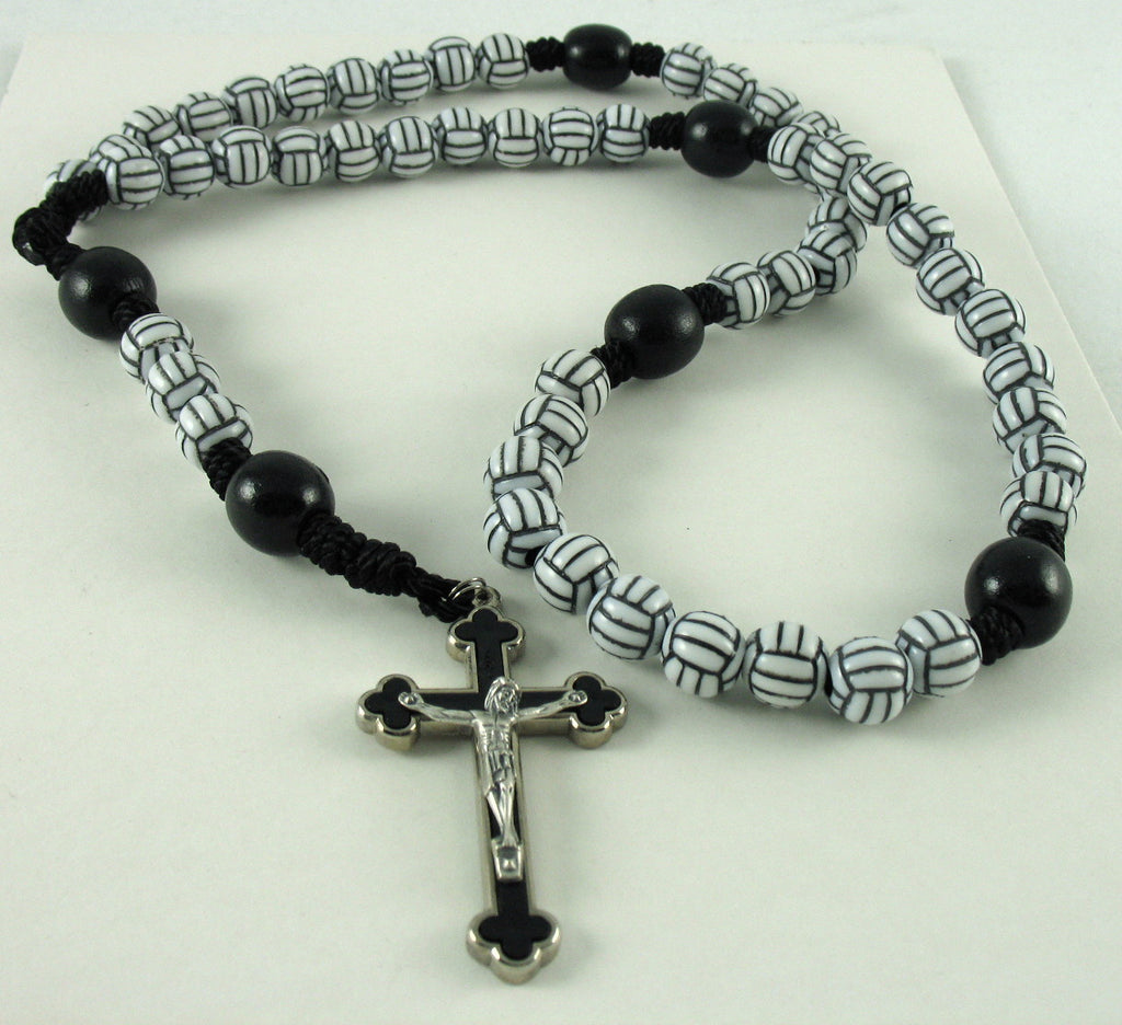 VOLLEYBALL BEADED ROSARY
