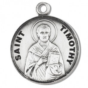 SS ST TIMOTHY 20" CHAIN/BOXED